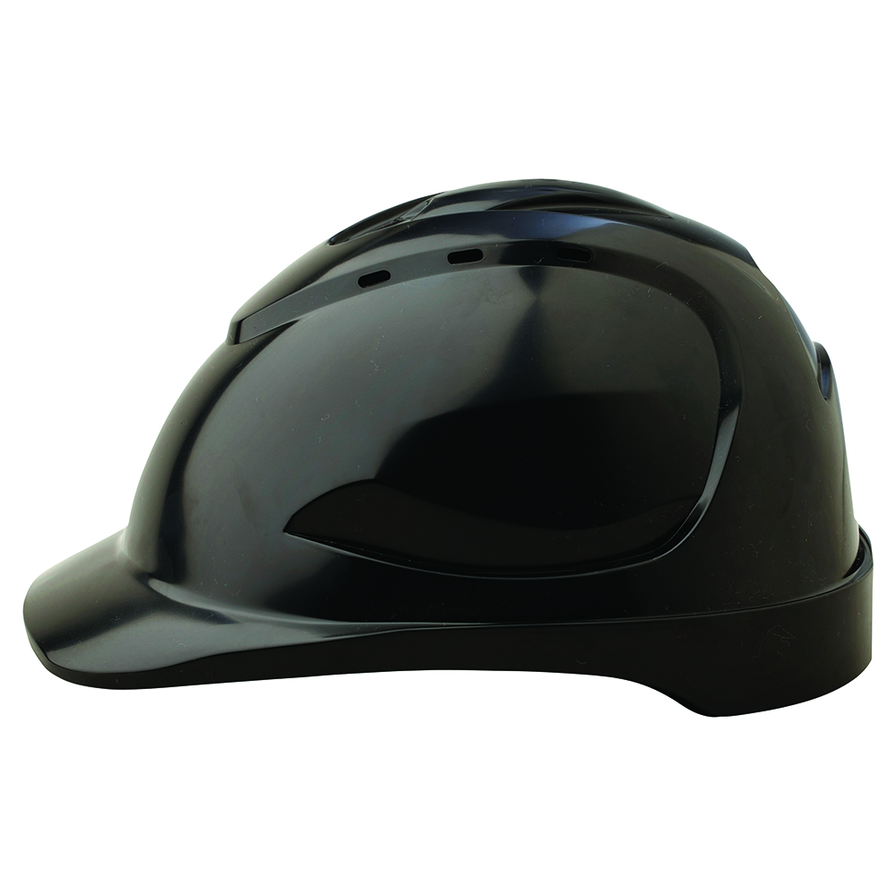 HARD HAT V9 VENTED BLACK PUSHLOCK HARNESS