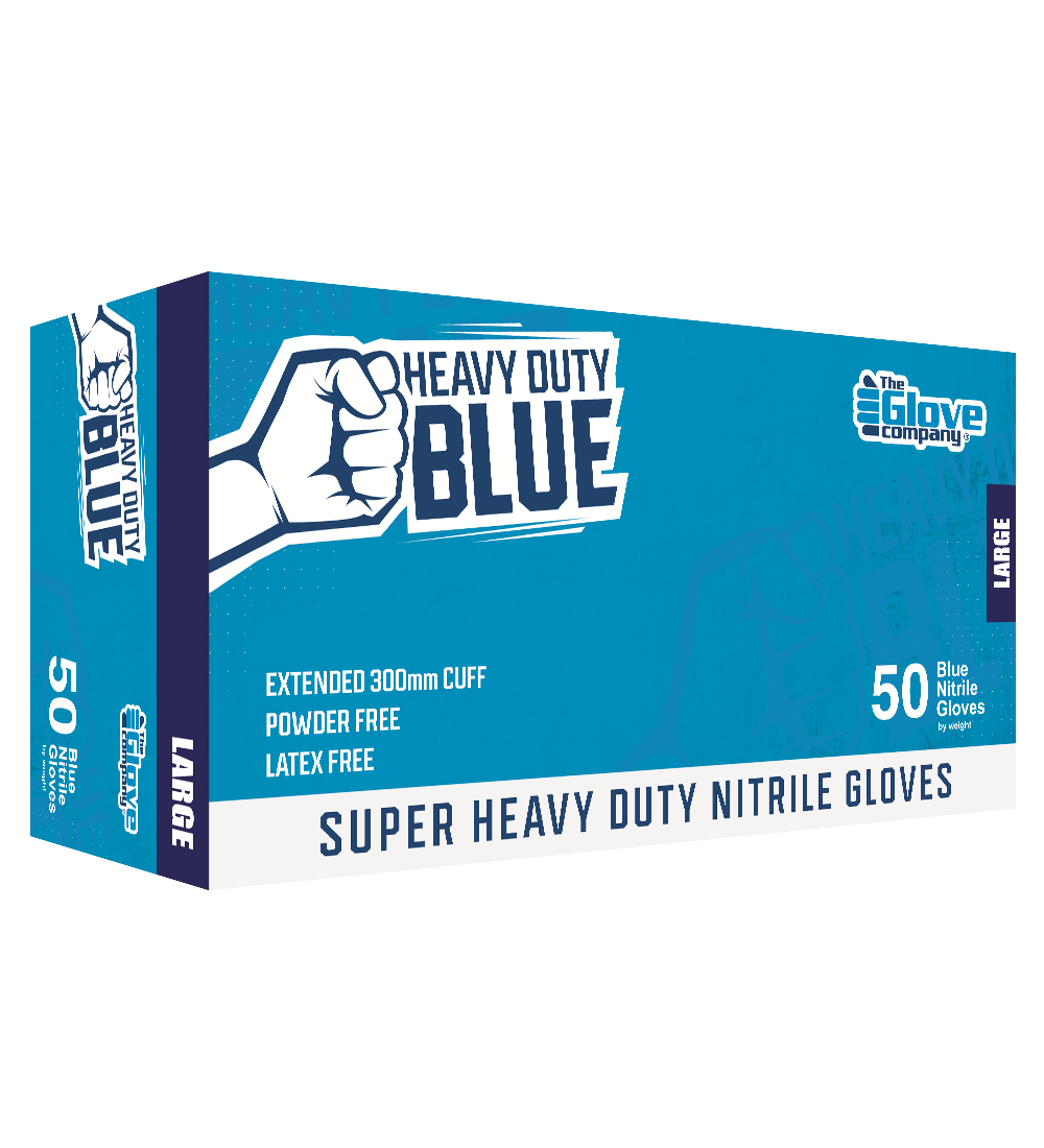 TGC HEAVY DUTY BLUE NITRILE S -BOX OF 50, 300MM