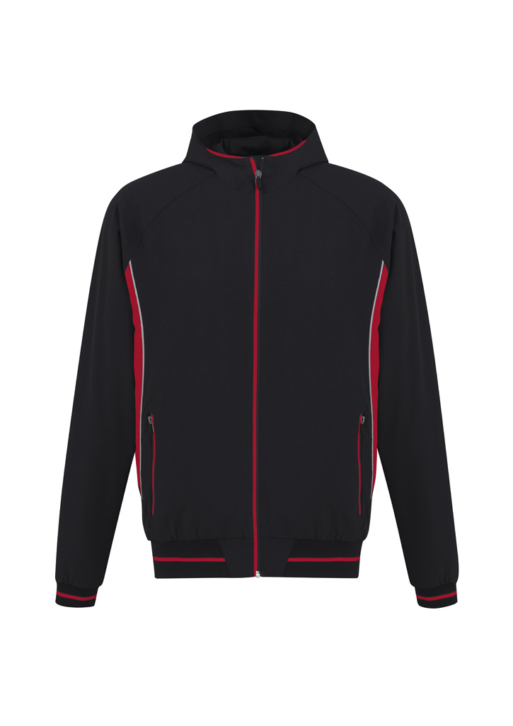 TITAN ZIP JACKET BLACK/RED 2XL -LASER CUT BACK VENTILATION