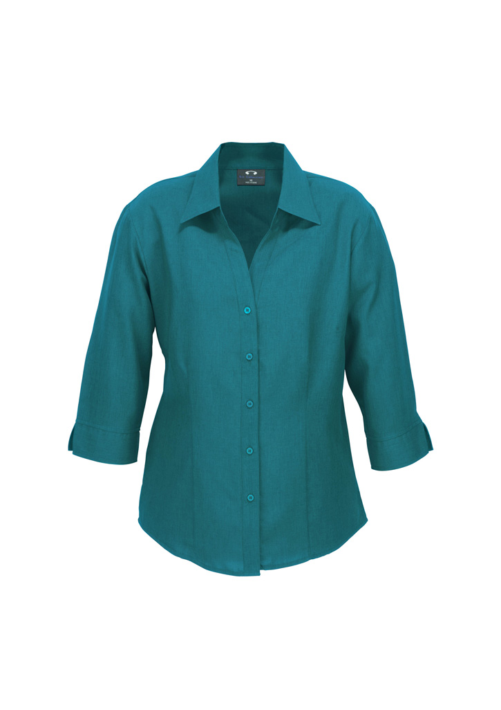 LADIES PLAIN OASIS 3/4 SLEEVE S10 -TEAL