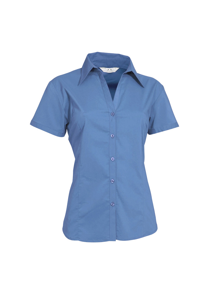 SHIRT LADIES S/S METRO MID BLUE S10 -