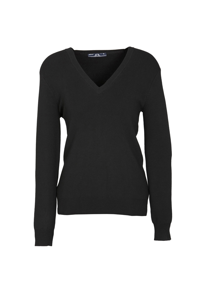 PULLOVER LADIES V NECK BLACK 2XL 