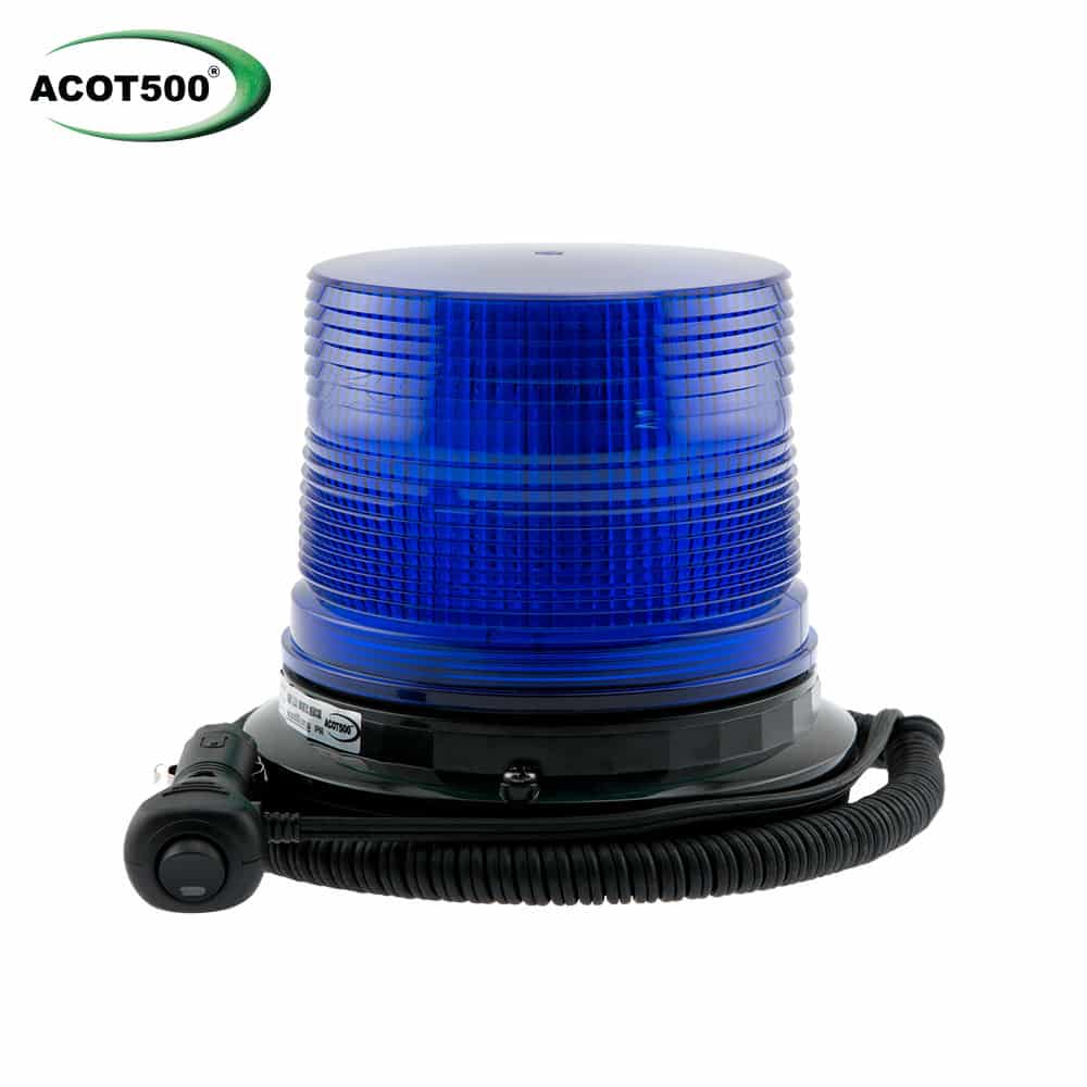 Large LED Beacon Blue Magnetic Base -12-24V