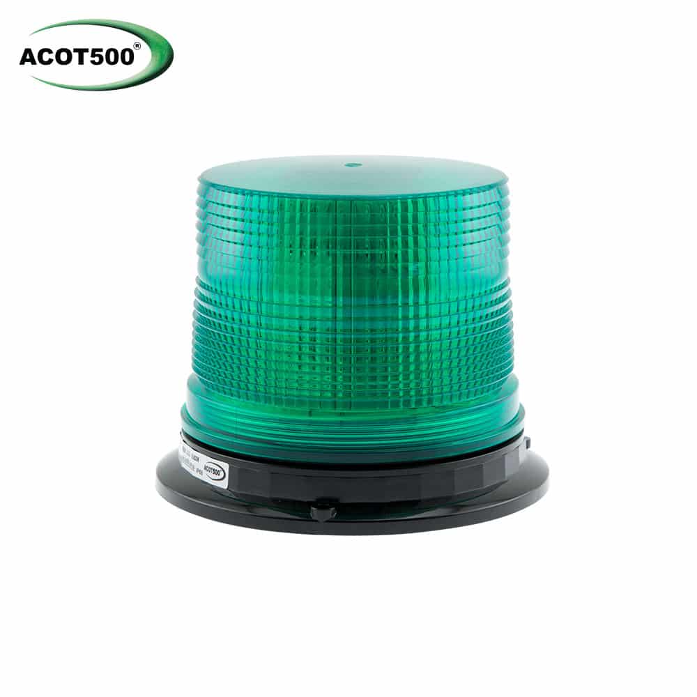 Large LED Beacon Green Hardwire 12-2 -
