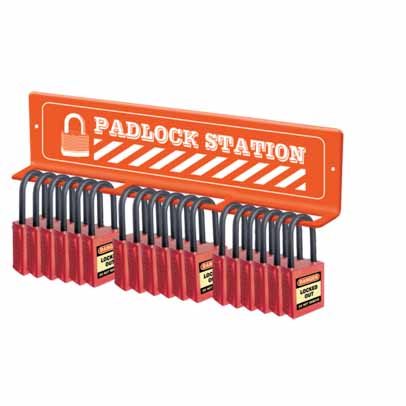 WALL MOUNTED PADLOCK STATION - 18 - STATION ONLY