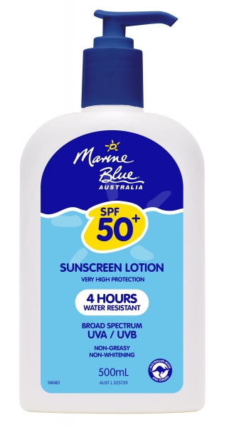 MARINE BLUE SUNSCREEN 50+ DRY TOUCH LOTION 500mL