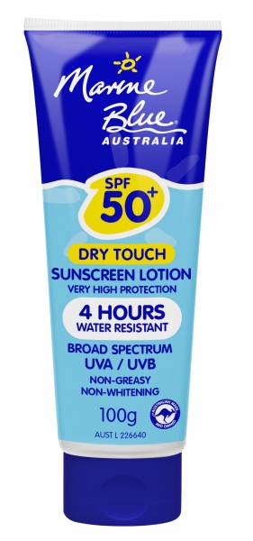 MARINE BLUE SUNSCREEN 50+ DRY TOUCH LOTION 100g TUBE