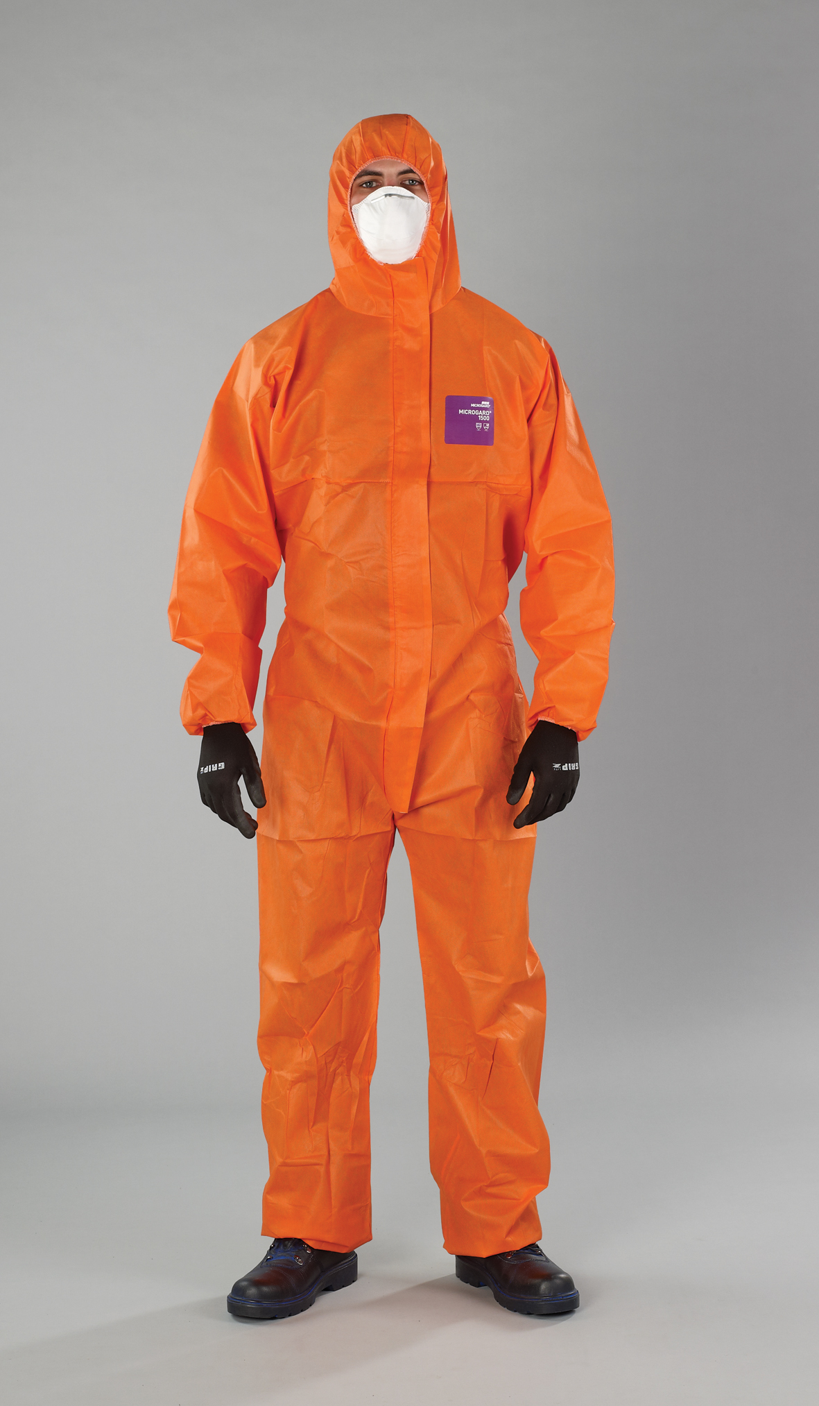 OVERALL MICROGUARD 1500 PLUS 2XL -ORANGE TYPE 5&6 ANTI STATIC