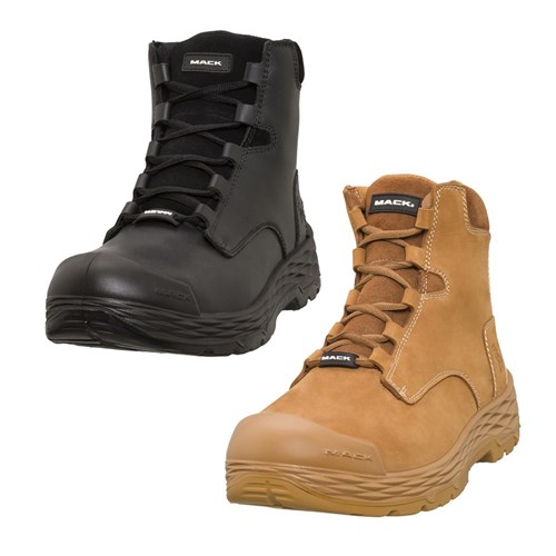 MACK FORCE LACE-UP BLACK 10 -162MM, STEEL TOE CAP