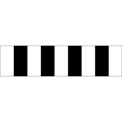 WHITE/BLACK STRIPES CORFLUTE -1200 X 300 CLASS 1