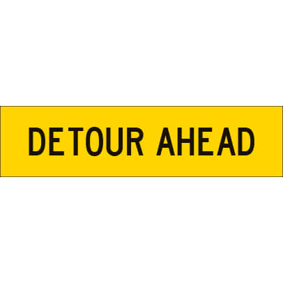 DETOUR AHEAD CORFLUTE CLASS 1 -1200 X 300