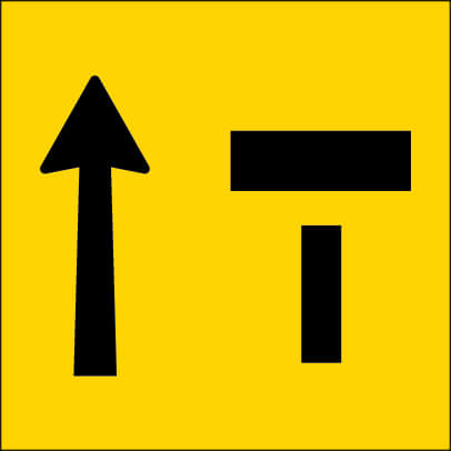 LEFT LANE ONLY SYMBOL CORFLUTE -600 X 600 CLASS 1