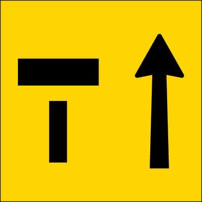 RIGHT LANE ONLY SYMBOL CORFLUTE -600 X 600 CLASS 1