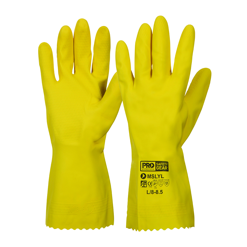 GLOVE LATEX SILVER LINED 2XL S10 