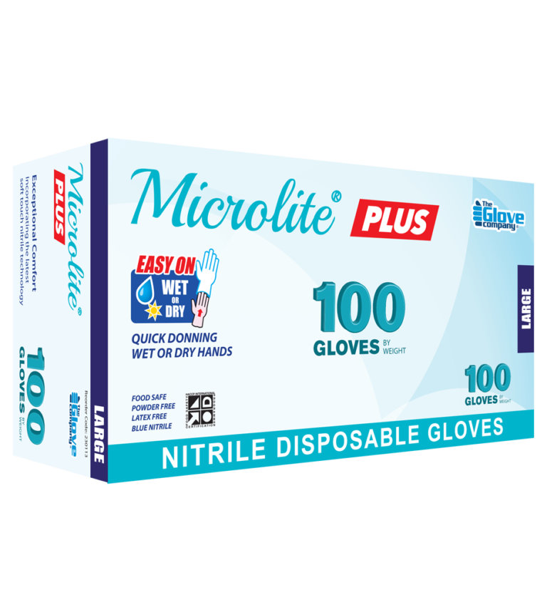 TGC MICROLITE PLUS BLUE NITRILE S -BOX OF 100, DISPOSABLE