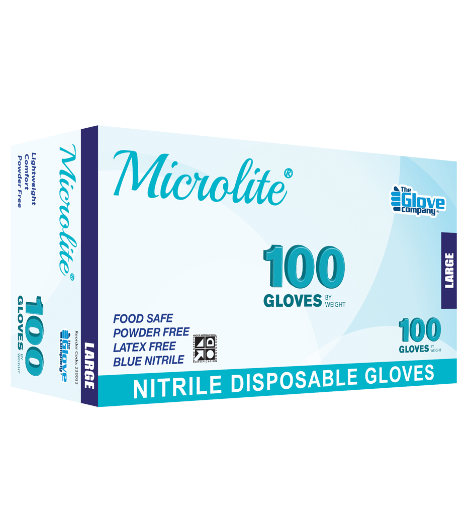 TGC MICROLITE NITRILE GLOVE  S -BOX OF 100, DISPOSABLE