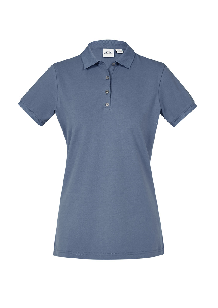 POLO LADIES CITY S/S GREY SMOKE S10 -95% COTTON 5% ELASTANE 190gsm