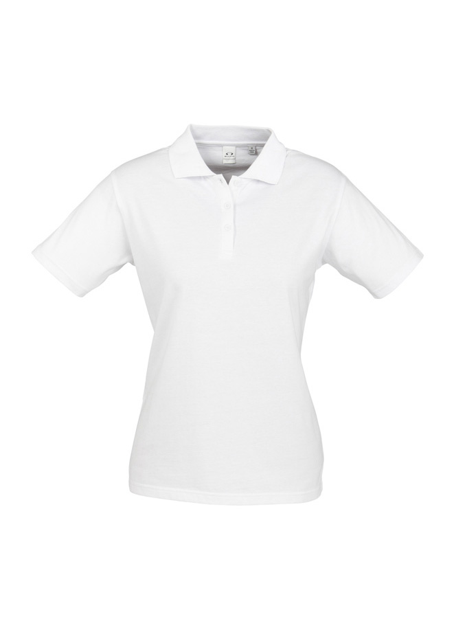 LADIES POLO SHIRT ICE WHITE S12 