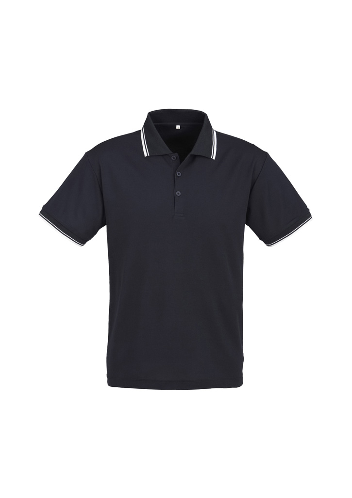 POLO MENS CAMBRIDGE NAVY/WHITE 2XL -50% COTTON 50% BIZCOOL