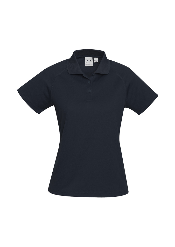 LADIES SPRINT POLO S/S NAVY SIZE 10 