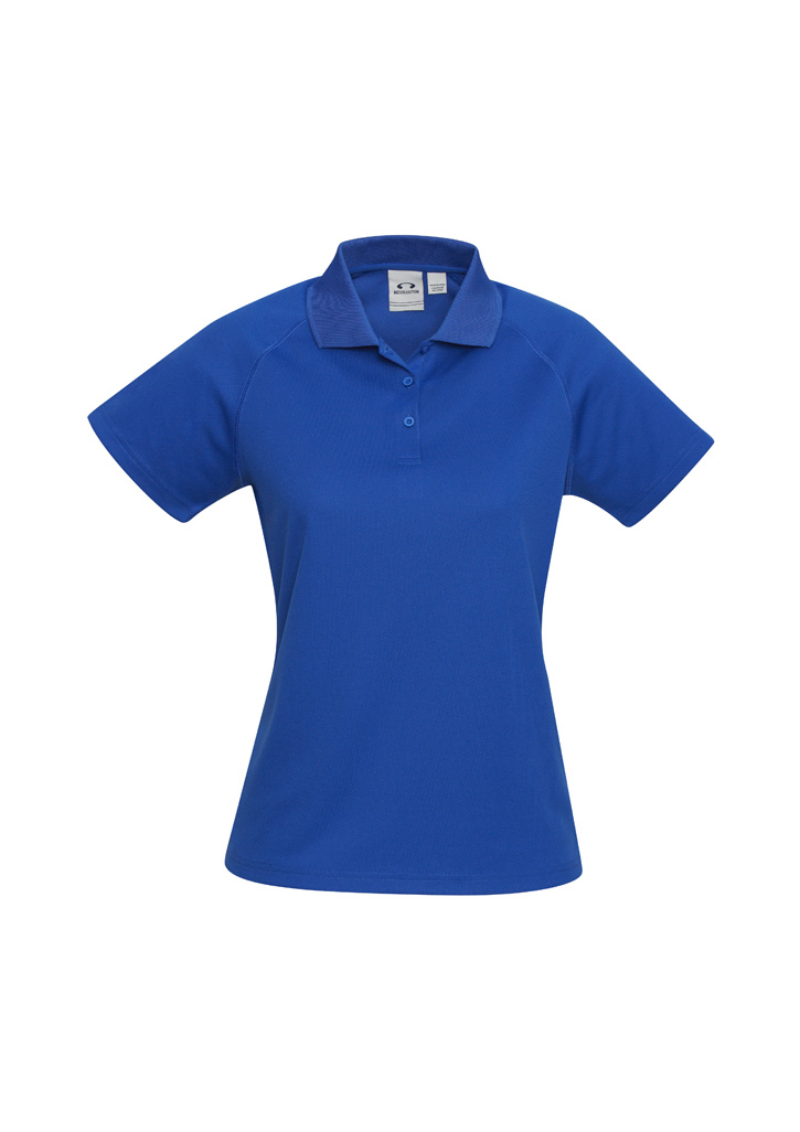 POLO SPRINT LADIES ROYAL BLUE S 10 100% BREATHABLE POLYESTER 145gsm