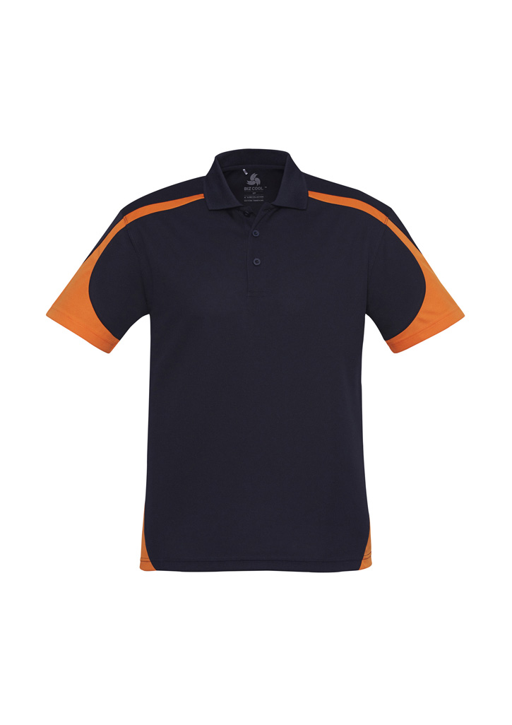 POLO MENS TALON NAVY/ORANGE 2XL 