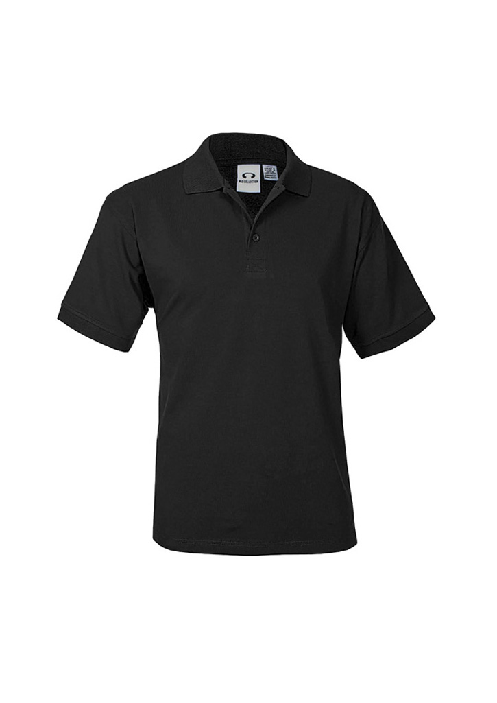 POLO MENS OCEANA BLACK 2XL COTTON RICH STRETCH