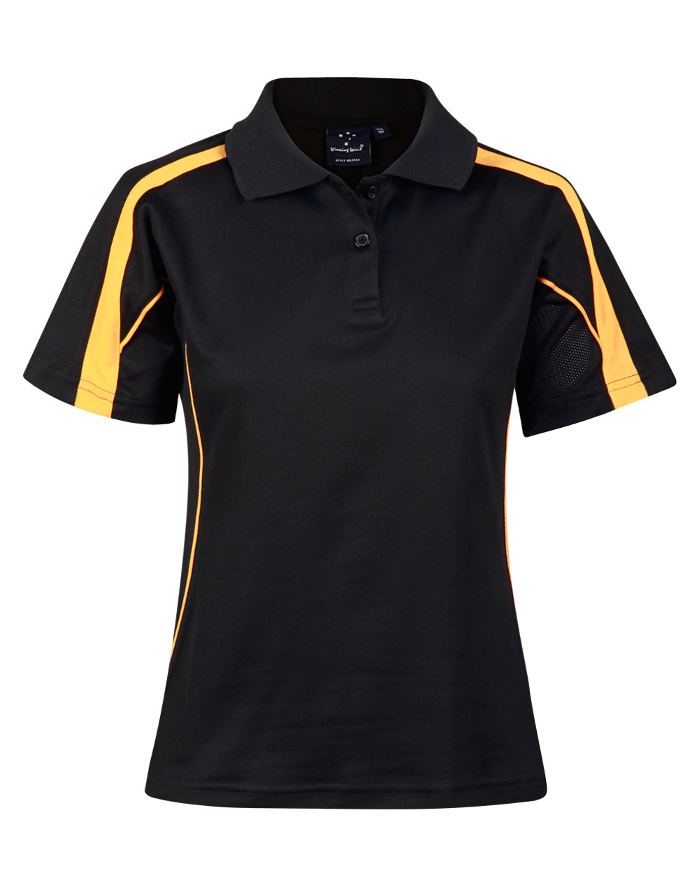 LDIES TRUE DRY POLO S/S S10 - 185GSM BLACK GOLD