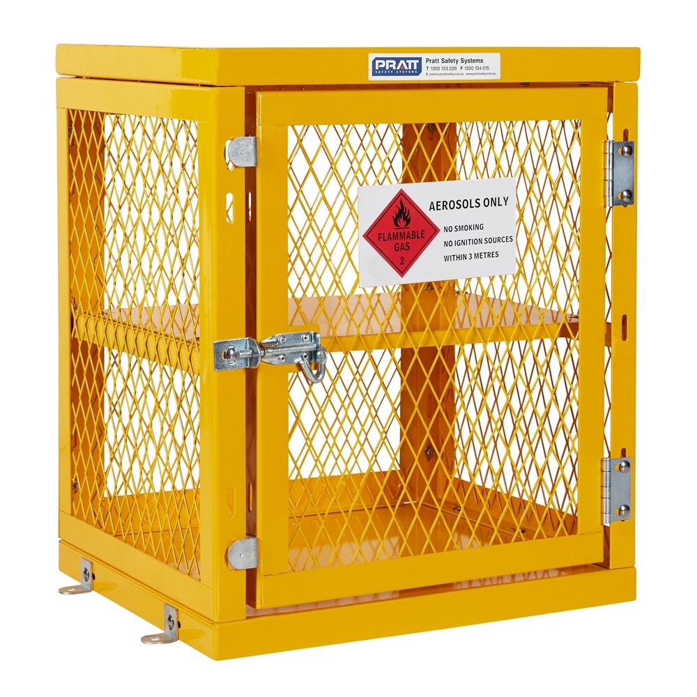 AEROSOL CAN STORAGE CAGE - 84 CAN CAPACITY FLAT PACKED