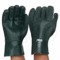 GLOVE PVC GREEN D/DIPPED 27CM 