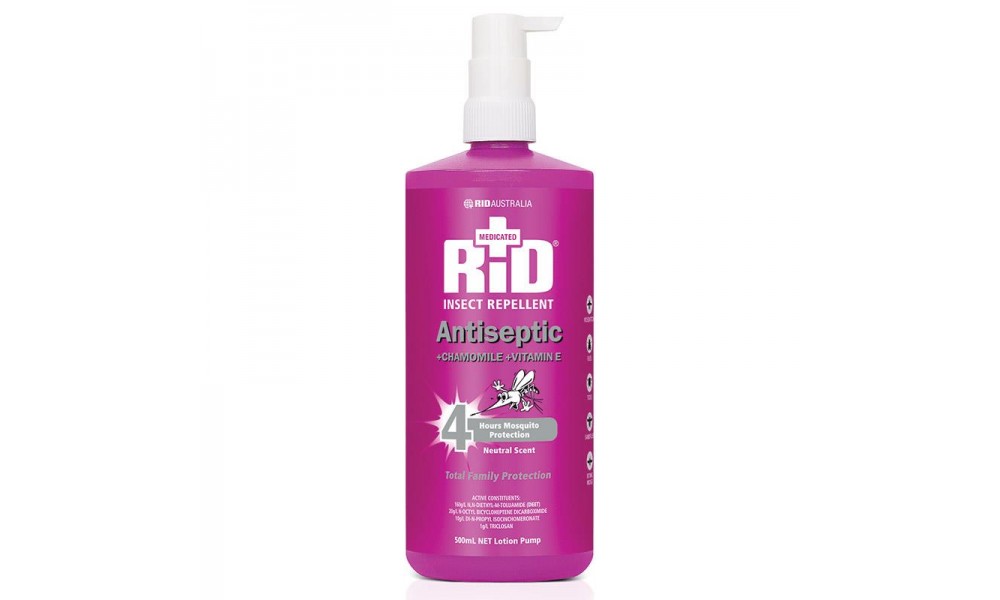 RID + ANTISEPTIC LOTIION INSECT REPELLENT 500mL
