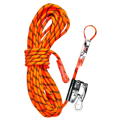 ROPE KERNMANTLE THIMBLE EYE 15m -WITH ROPE GRAB