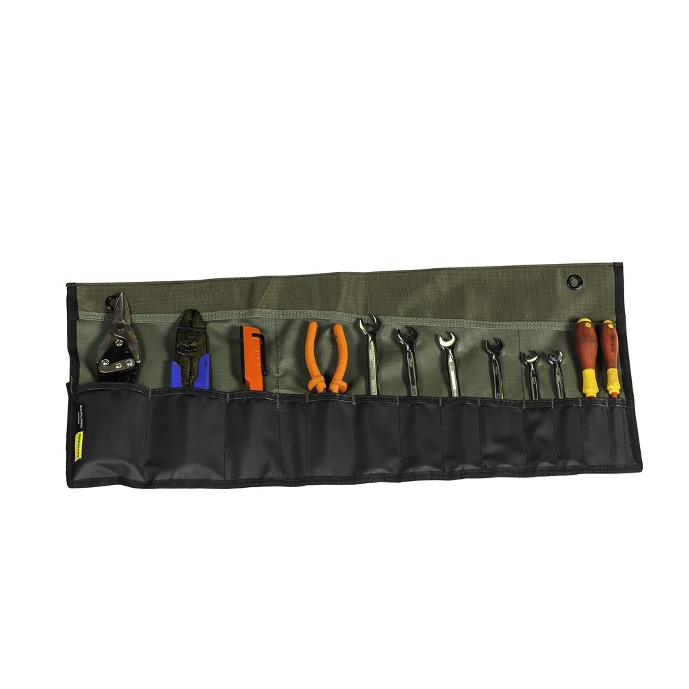 COMPACT TOOL ROLL CANVAS GREEN -720 X 300MM 0.32KG