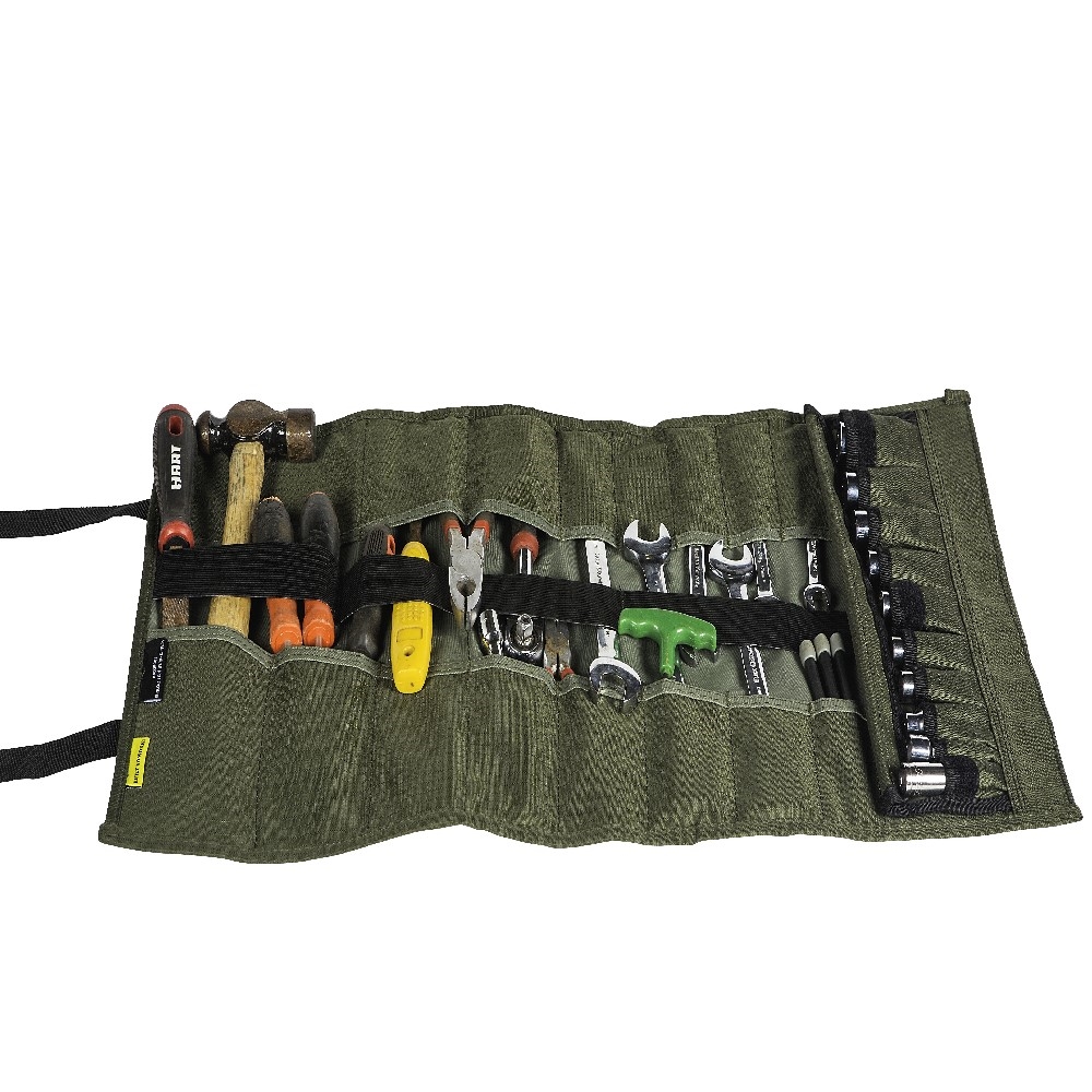 DELUXE TOOL ROLL CANVAS GREEN -710 X 370MM 0.52KG