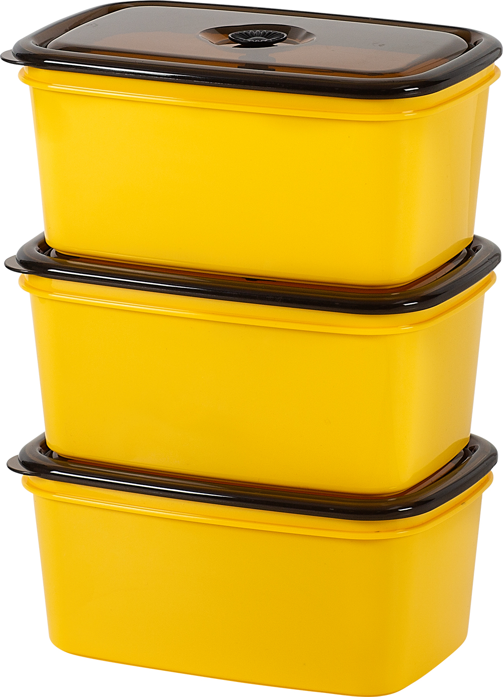 3 X 350ML CONTAINER SET YELLOW -