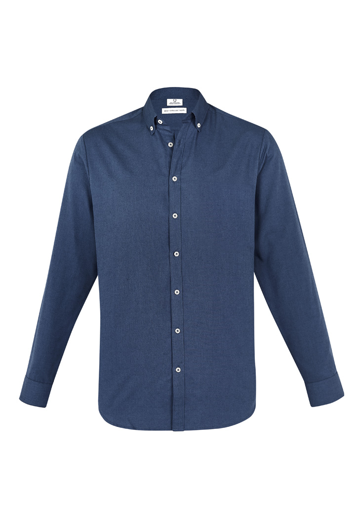 SHIRT MENS MEMPHIS - MINERAL BLUE L 