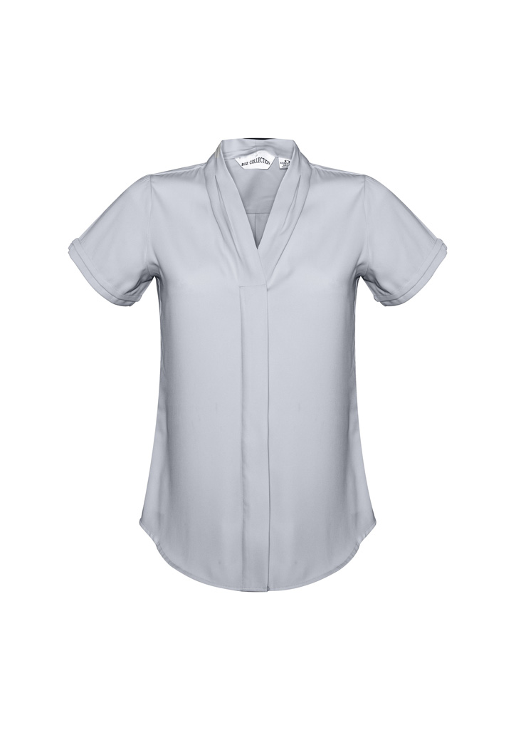 MADISON SS SILVER MIST S10 -SHORT SLEEVE WITH BACK PLEAT
