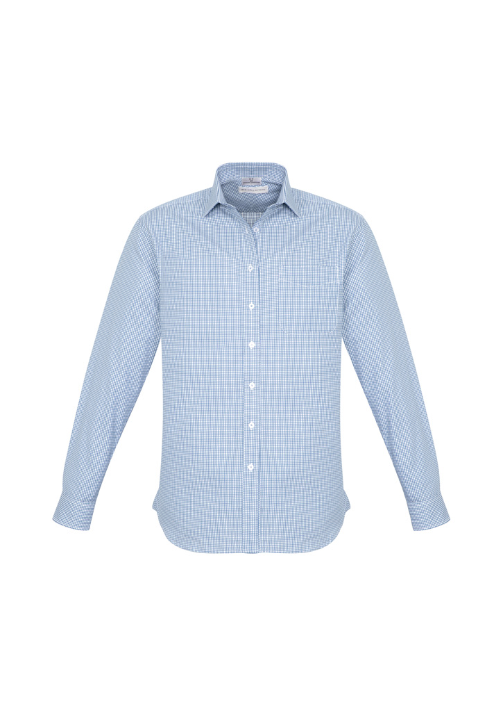 MENS ELLISON L/S SHIRT BLUE 2XL -