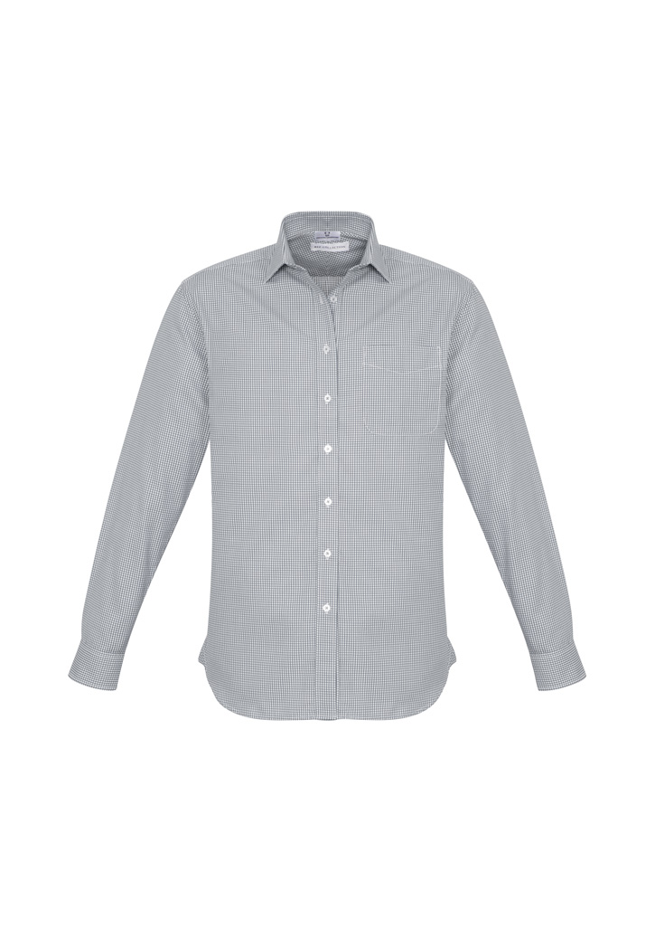 MENS ELLISON L/S SHIRT SILVER 2XL -