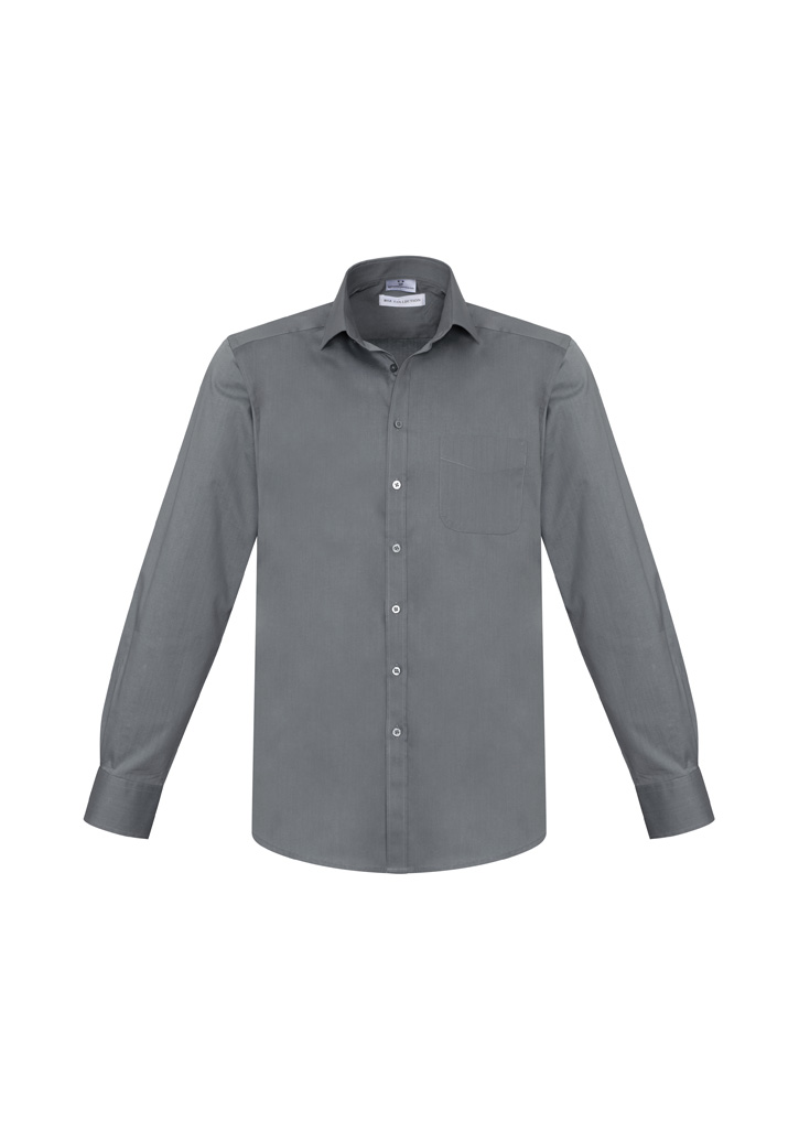 SHIRT MENS MONACO L/S PLATINUM 2XL -