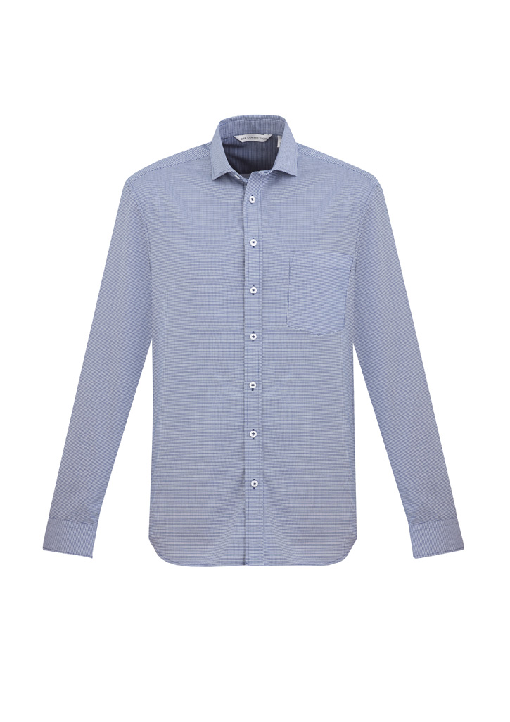 SHIRT MENS L/S JAGGER FRENCH BLUE 2X -60% COTTON 40% POLYESTER