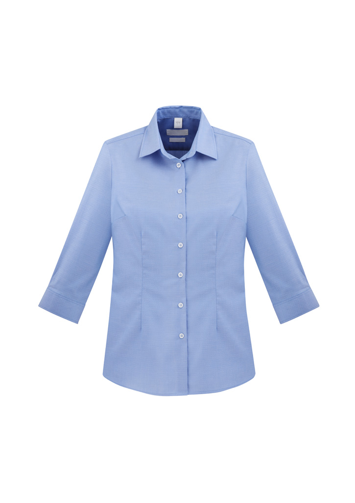 SHIRT LADIES 3/ SLEEVE REGENT BLUE S -