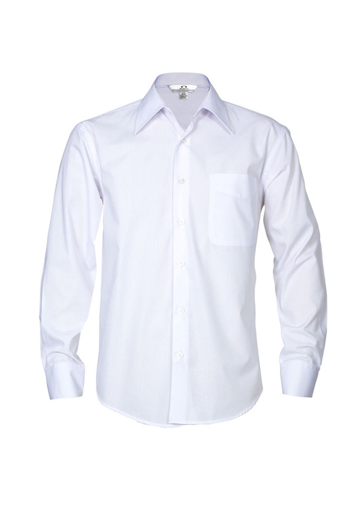 SHIRT MENS METRO L/S WHITE 2XL -