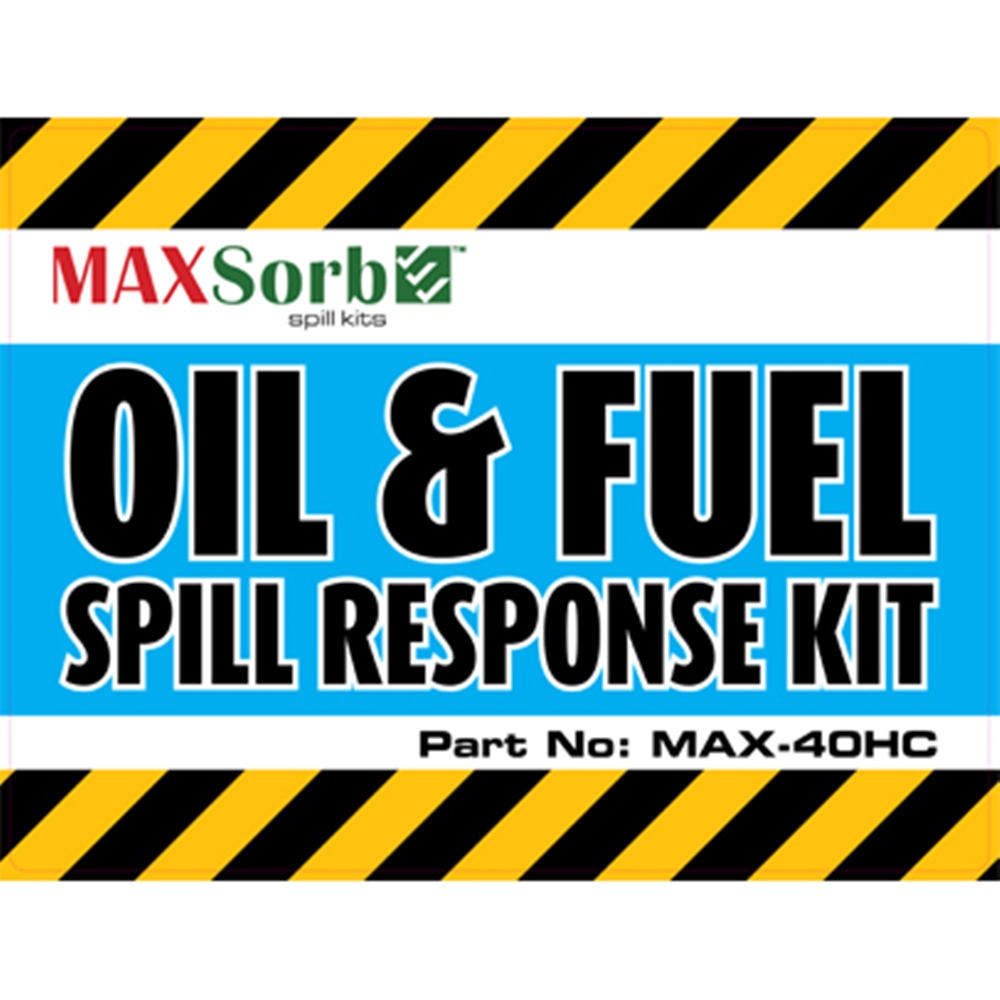 OIL & FUEL SPILL KIT LABEL S/A