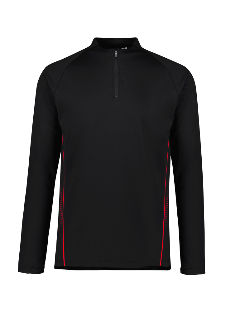 BALANCE L/S BLACK/RED 2XL -100% POLY PERFORMANCE FLEECE