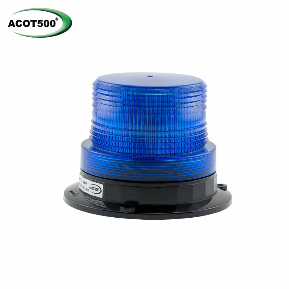 Small 6 LED Beacon Blue Hardwire -12-24V