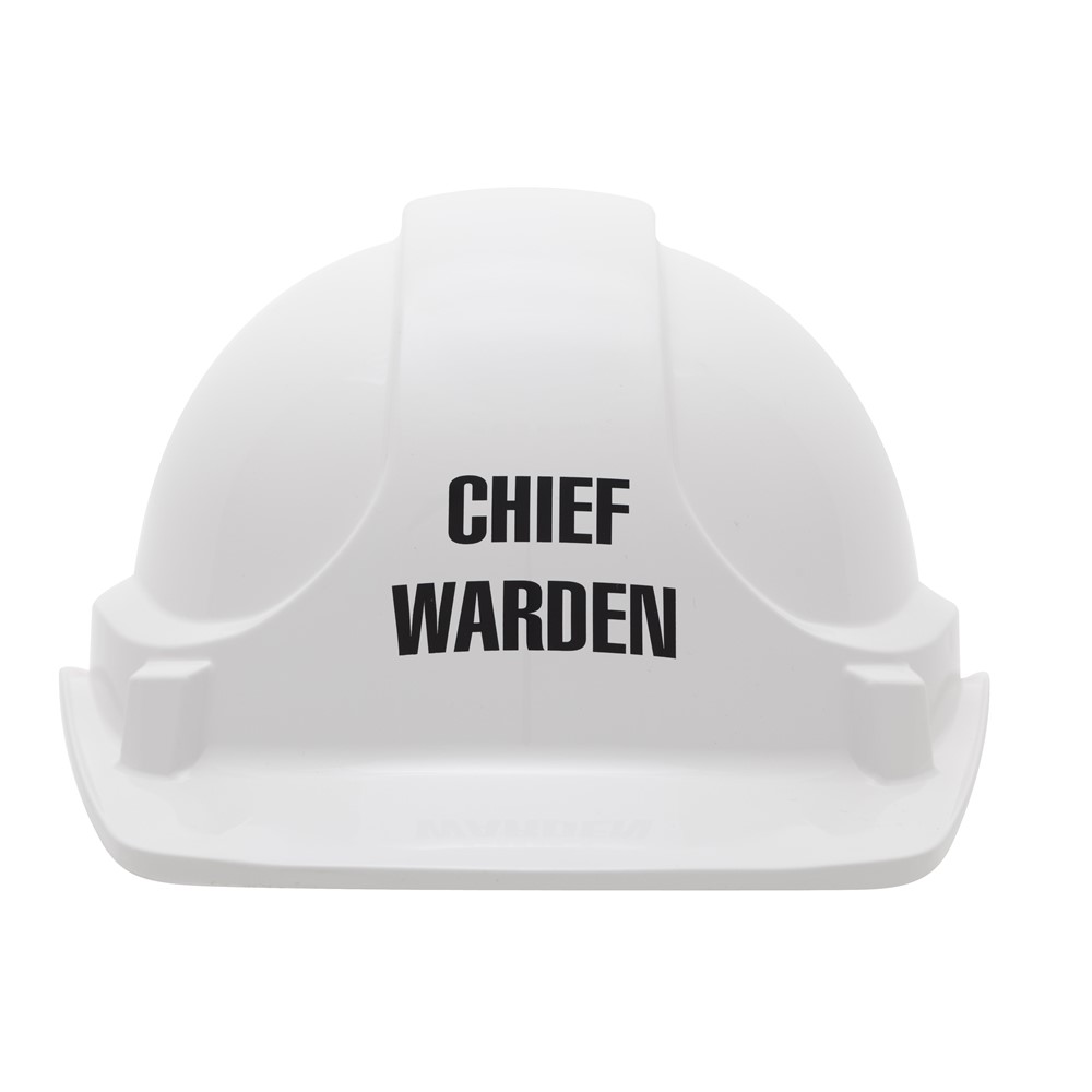 HARD HAT CHIEF WARDEN WHITE NON VENTED