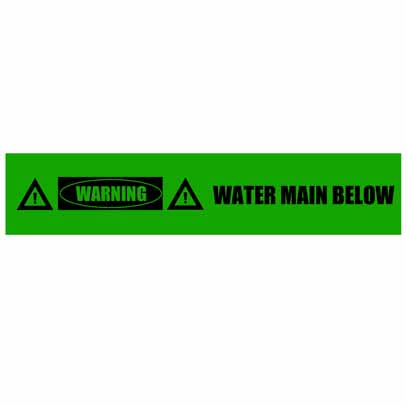 WATER MAIN BELOW 100mm x 250m DETECTABLE