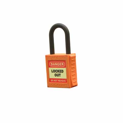 PREMIUM PADLOCK KEYED ALIKE -ORANGE -42mm NYLON SHACKLE