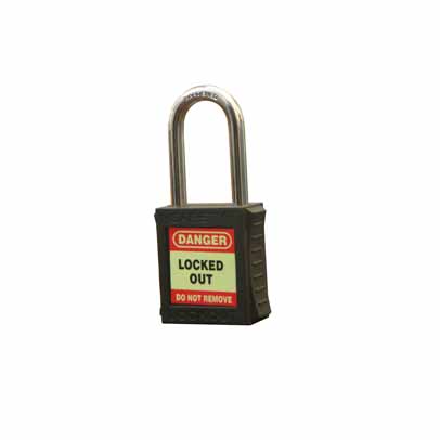 PADLOCK BLACK ETO (1) KD SERIAL NO W/CORP SPEC